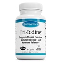 EuroMedica Tri- Jod - Support Thyroid Sundhed - Aids Hormone Balance med Molecular Jod fra Kelp - funktioner Kalium Iodide & Natriumiodide - Brain & Energy Support - 12.5mg, 90 Kapsler