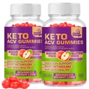 Keto ACV Gummies Gluten & Sugar-Free Apple Cider Vinegar Gummies for Advanced Weight Loss - Rapid Fat Burner Diet Supplement for Women Men - 60 Gummies (1000MG) (2-Pack)