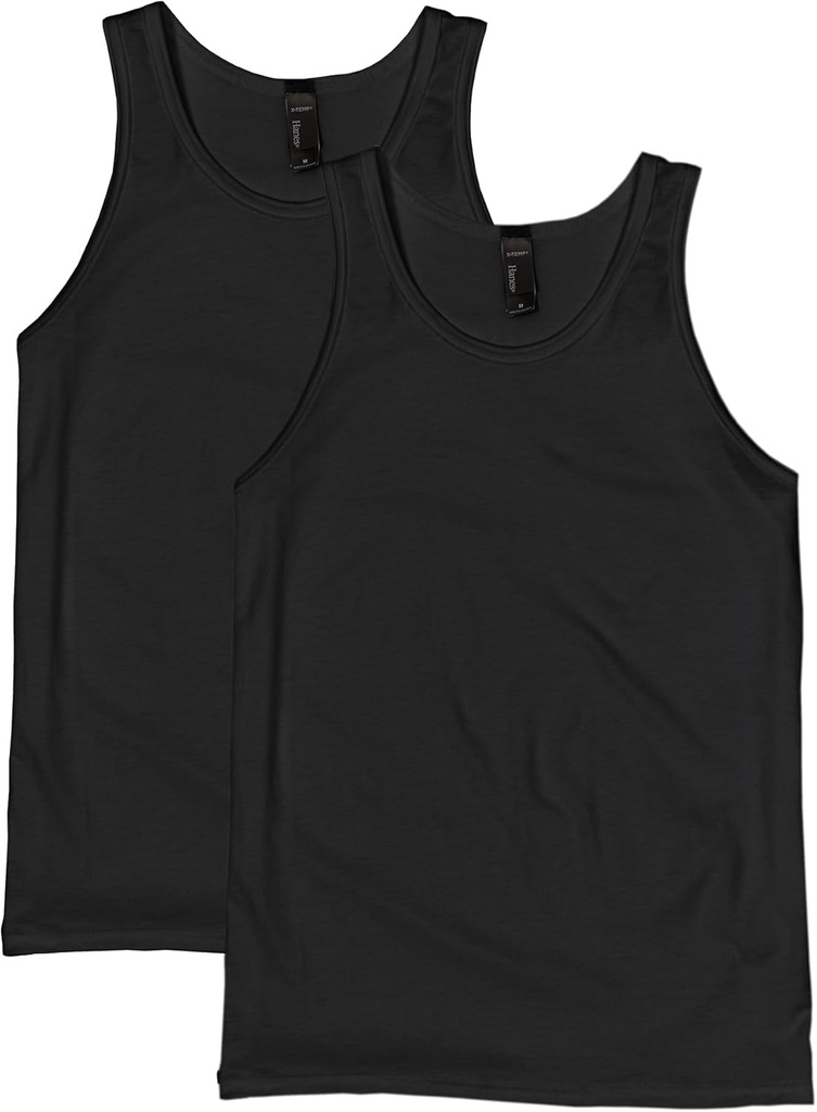 Hanes Mænds Performance Tank, X- Temp Fugt -Wicking Tank Top, Solid Farver, 2- Pack