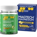NATURLIGE STAKKER Magtech Magnesium Drink Mix + Mood Magnesium Gummies Bundle - 4 former for Magnesium - Hjerne Sundhed, Afslapning & Stress Support * - 35 Servering