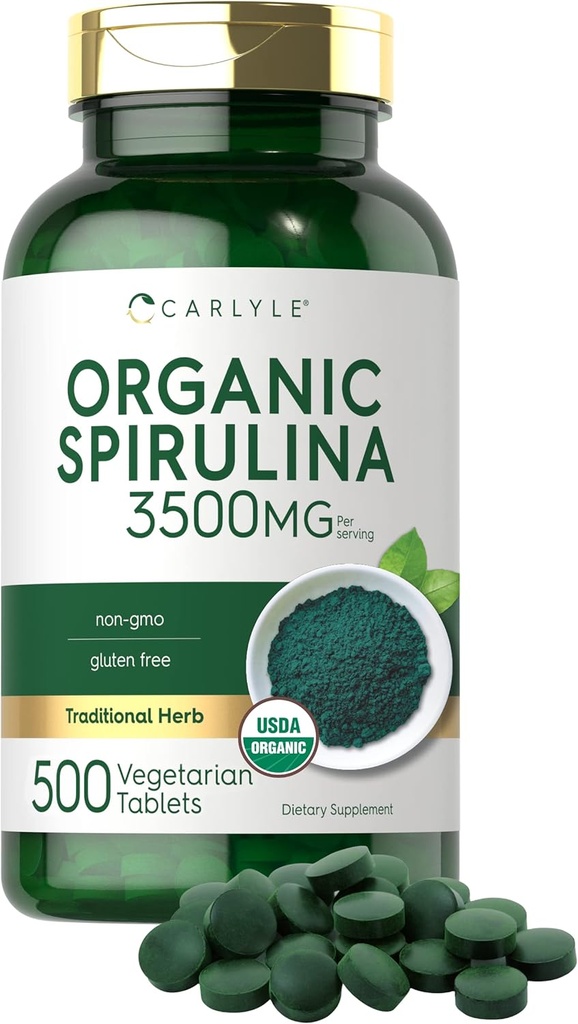 Carlyle Organic Spirulina Tablets 3500mg