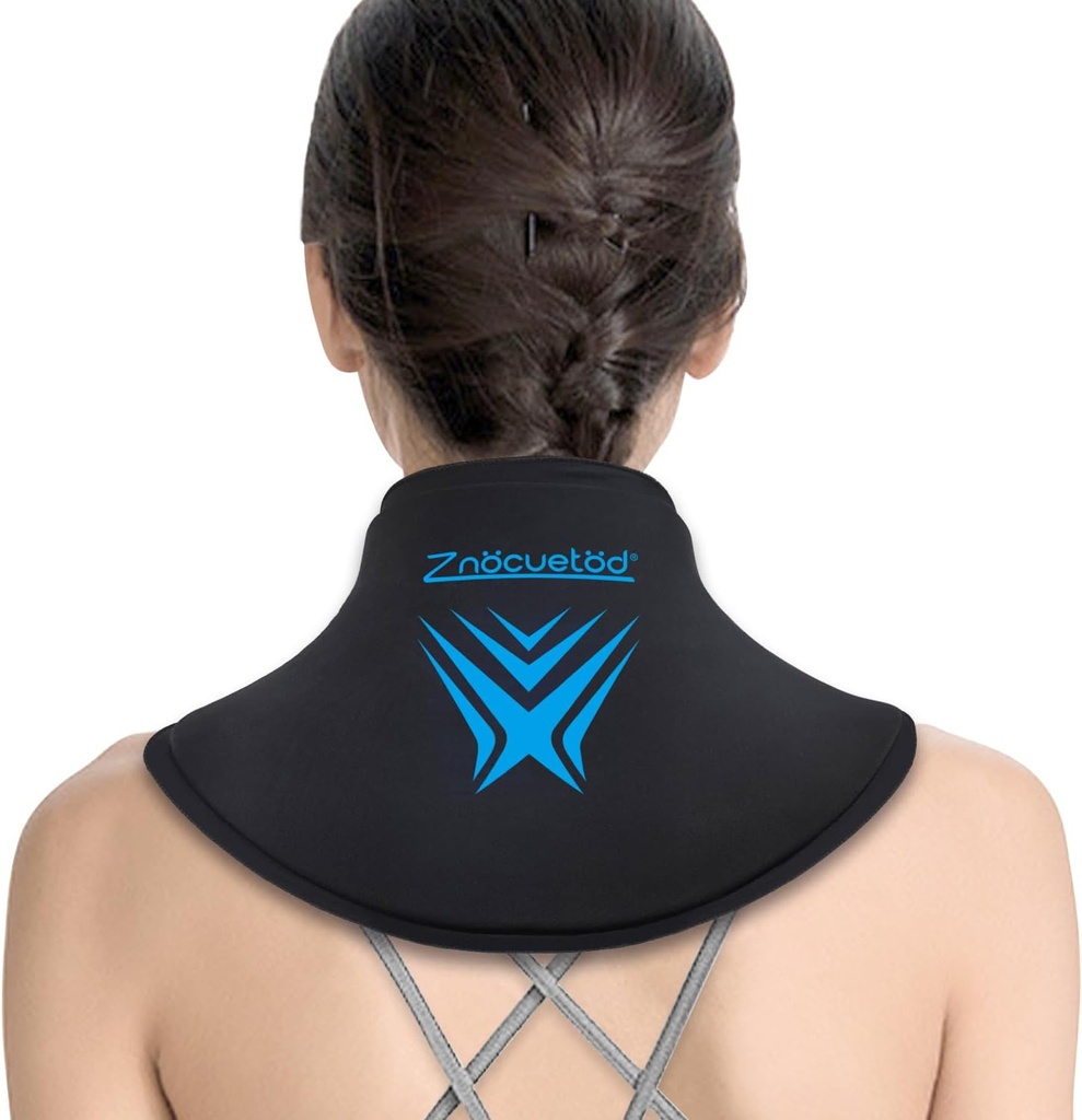 Neck Ice Pack Wrap Genanvendelige Gel Ice Packs til cervical skader Smerte Relief, Fleksibel kold varm komprimerterapi til skulderhævelse, blå mærker, Stiff Neck, Migræne, Kirurgi Inddrivelse