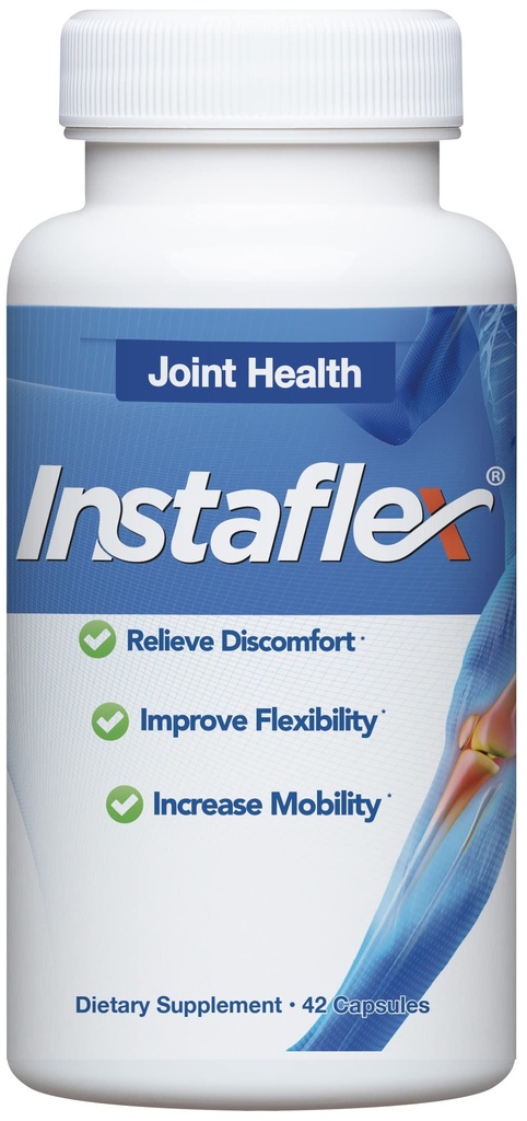 Instaflex Joint Support Supplement - Klinisk Studiet Fælles Relief Blend af Glucosamin, MSM, hvid Willow, gurkemeje, Ginger, Cayenne, Hyaluronsyre - 42 kapsler