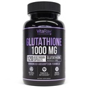 1000mg Glutathion til immunforsvar - 100mg Absorption Complex - Reduceret liposomal Glutathion supplement med alpha lipoinsyre - hjerne booster, glødende hud, leverstøtte