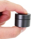 Bærbar Daily Pill Case, Heavy Duty Aluminium Alloy Round Pill Box, Vandtæt Travel Pill Organizer, Pocket Purse Medicine Vitamin Holder EDC Container til udendørs Camping Arbejde