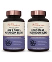 Live Bevidstelige Lions Mane Mushroom Supplement Kapsler til Hjerne Støtte m / Lion 's Mane, Cordyceps, Reishi, og Tyrkiet Hale Mushrooms - Kognitiv hukommelse supplement til Hjerne (2 - Pack)