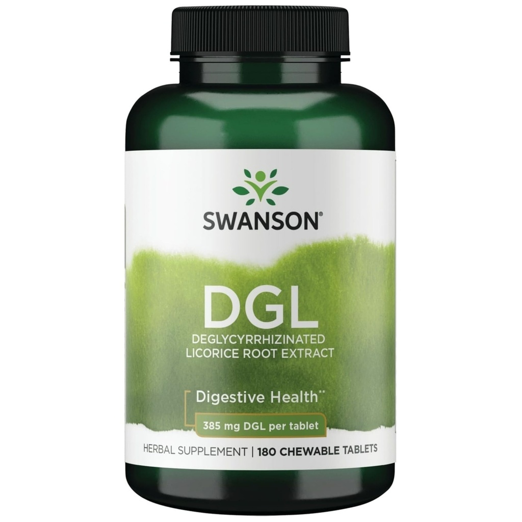 Swanson Dgl (Licorice) 385 Milligram 180 Chwbls