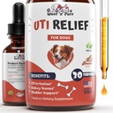 Naturlig hund UTI Behandling - hund UTI - hund urinvejsinfektion Behandling - UTI hundebehandling - hund UTI supplement - hund UTI tranebær - hund tranebær supplement - 1 fl oz - Bacon flavor