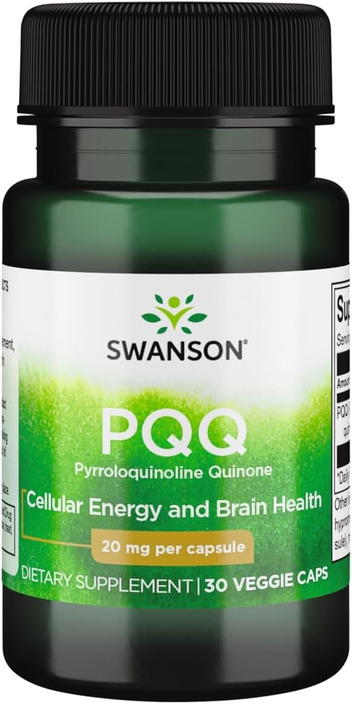 Swanson Pqq Pyrroloquinolin Quinone 20 Milligram 30 Veg kapsler