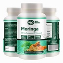 Moringa tabletter med gurkemeje og ingefær, 300 piller, 5 måneders forsyning, 150 servering, 1000 Mg per servering. En kapsel med flere fordele - understøtter fordøjelsessygdomme (pakke med 1)