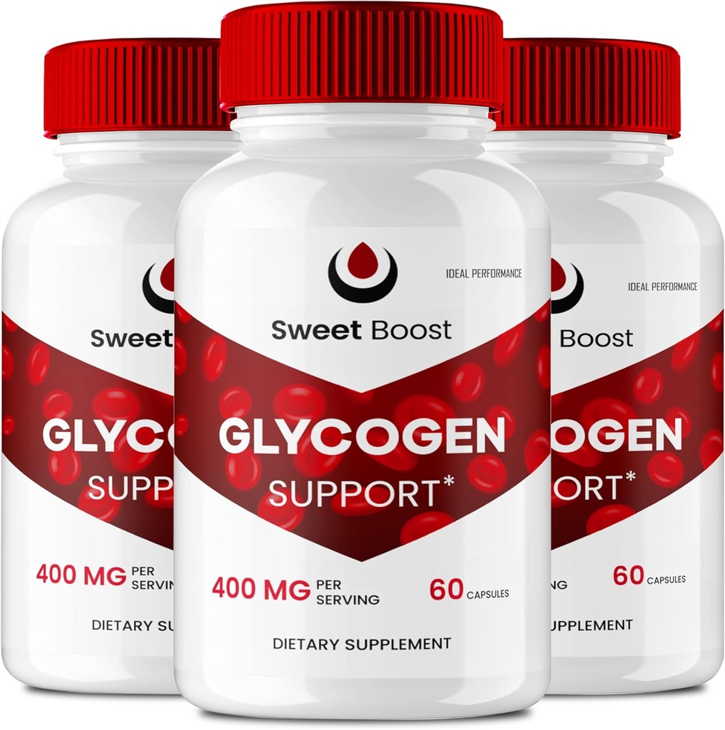 Sweet Boost kapsler, SweetBoost Glycogen Support Pills, Sweet Boost Kosttilskud, maksimal styrke SweetBoost Glyco Support Advanced Formel, SweetBoost Pills, Sweet Boost Anmeldelser (3 Pack)