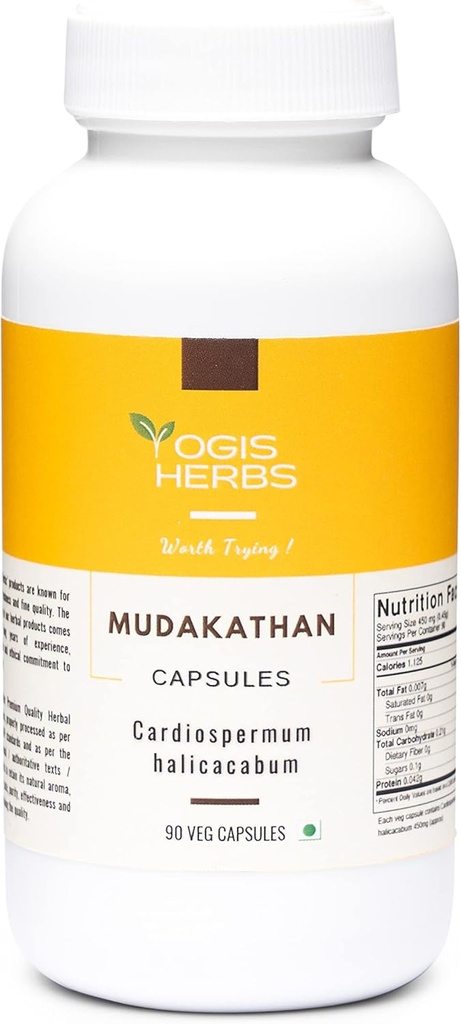 YOGIS HERBS Mudakathan kapsler (Cardiospermum Halicacabum)