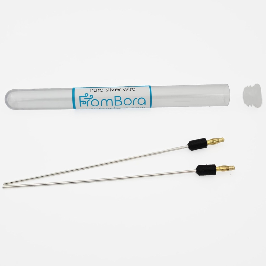 Pure Silver Wire med Connector 99,99% Renhed Note 124; Certifikat Inkluderet 124; 9999