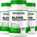 NutraRize (pakke af 3 Zempoza kapsler, Advanced Blood Support Formel, Alle naturlige supplement Opretholde sunde niveauer, Officiel for Samlet Wellness, Pastillas anmeldelser (180 kapsler)