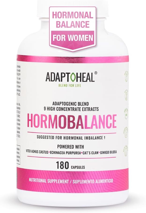 Hormonbalance for kvinder - Menopause & PMS Support - Adaptogens for kvindelige balance & Wellness - 180 Veganske kapsler