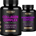 Magnesium Citrate & Oxide 500mg Complex Supplement og Multi Collagen Peptider Pulver kapsler - Høj Absorption Maksimum Styrke - Hydrolyseret Collagen Peptider