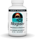 Source Naturals Magtein Magnesium L- Threonate, 667mg, understøtter fokus, mad, sund hukommelse, kognitiv funktion - 180 kapsler