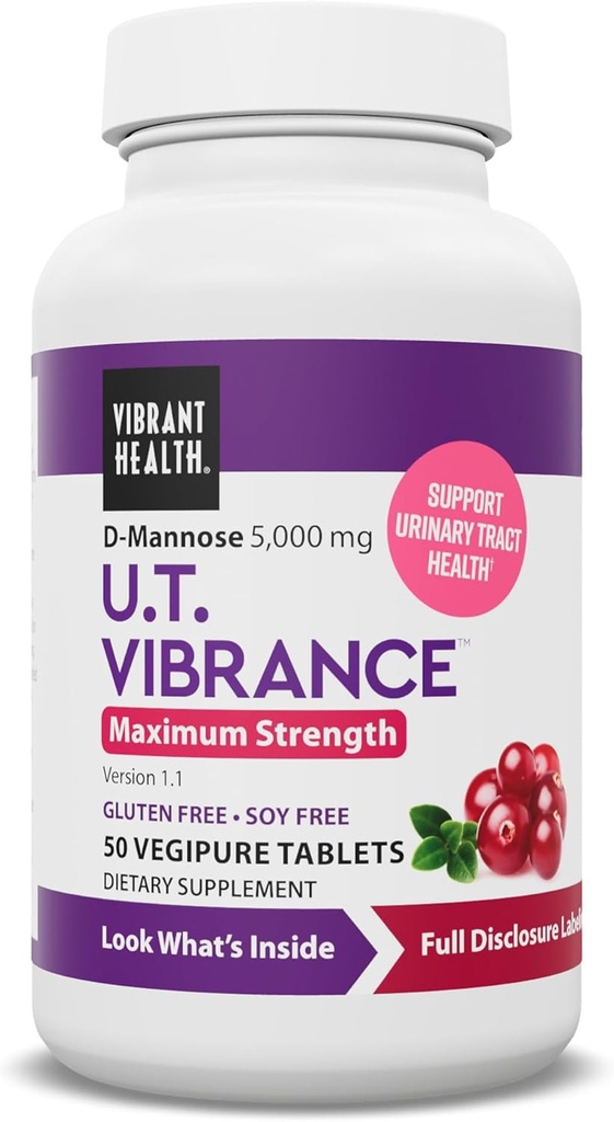 Vibrerende sundhed, U.T. Vibrance, kriseintervention for Urinary Tract Health, 50 tabletter