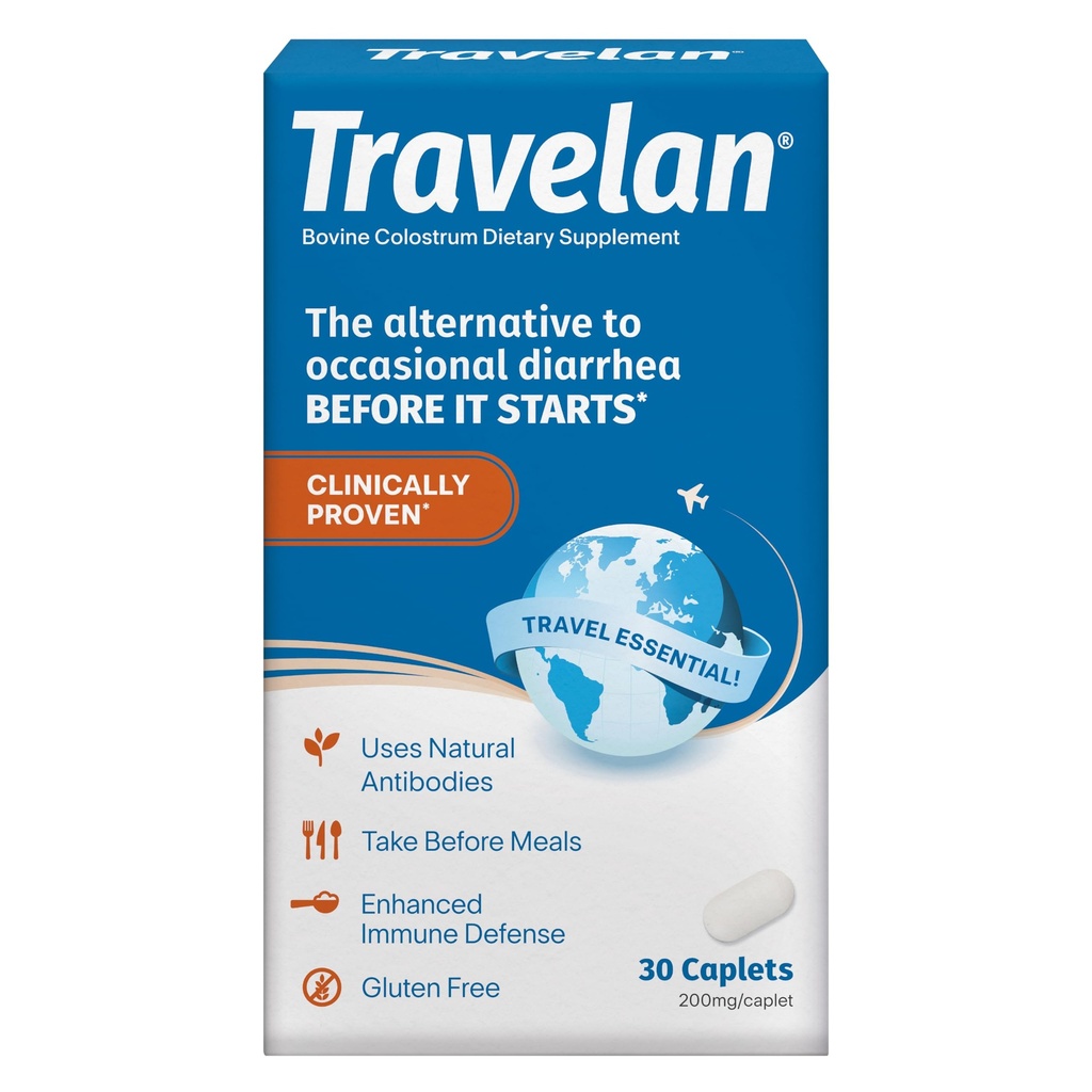 Anti Diarré piller hjælpe med at forhindre rejsendes Diarré før det starter, Klinisk Proven, Rejse Essentials, Drug- Free Colostrum, Naturlig fordøjelse og immunforsvar Support, 30 Greve