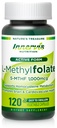 Bioactive Folate (L- 5- MTHF 1000mcg, Folate 1700mcg) - Brain & Mood Support, Easy- to- Swallow, 120 Veg kapsler