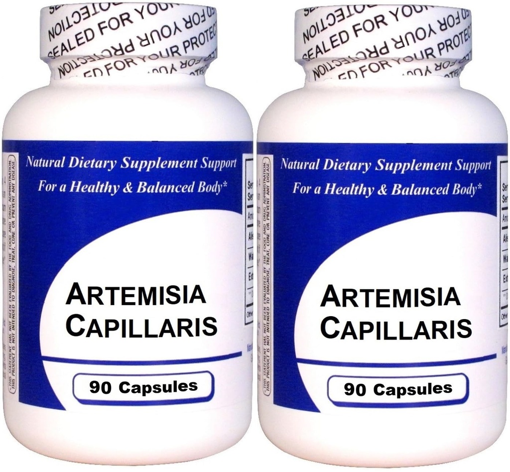 Artemisia Capillaris (90 kapsler) - Koncentreret urteekstrakt - Kosttilskud - 2 pakning