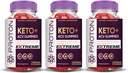 Justified Laboratories (3 Pack Proton Protein Keto ACV Gummies Extreme 2000MG Proton Keto Gummies Apple Cider Vinegar Formulated with Pomegranate Beet Juice Powder B12 Vegan Non GMO 180 Gummys