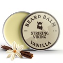 Striking Viking Beard Balm for Mænd - Leave in Beard Conditioner - Styling Balm Lavet med naturligt afledte Beard Butter, Argan & Jojoba Oliils (2 Ounce (pakke med 1), Vanilla)