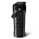 BrüMate MultiShaker Blender Shaker Bottle 124; 100% bladfast isoleret rustfrit stål; Pre Workout og Protein Shaker Bottle til gym-124; 26oz (Onyx Leopard)