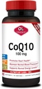 Olympian Labs Coenzym Q10 100mg Softgel formuleret med Ekstra Virgin Olivenolie, Heart Health Support, Cell Protection from Free Radikals
