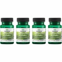 Swanson Magnolia Bark- Herbal supplement Traditionelt bruges til at fremme nervesystem & fordøjelsesstøtte - Kan fremme respiratoriske sundhed & stress support (30 Veggie kapsler, 200mg Hver) 4 Pack