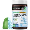 BIO KRAUTER L Methylfolat Gummies - 25 mg DFE - 60 Vegan Chews - MTHF Supplement - Folate Supplement - Folinsyre Gummies (vitamin B9) - Gelatine-fri formel