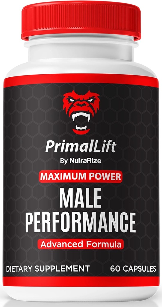 NutraRize PrimalLift piller, Officiel Primal Lift til mænd, PrimalLift Mand ydeevne, Alle naturlige formel til at støtte ydeevne og samlet krop Wellness, PrimalLift ME anmeldelse (60 kapsler)