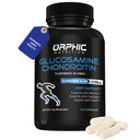 ORPHIC NUTRITION Glucosamin Chondroiting MSM 2100MG (90 Caps) - Fælles supporttillæg til mænd og kvinder * - Understøtter fælles Cartiage & Mobility