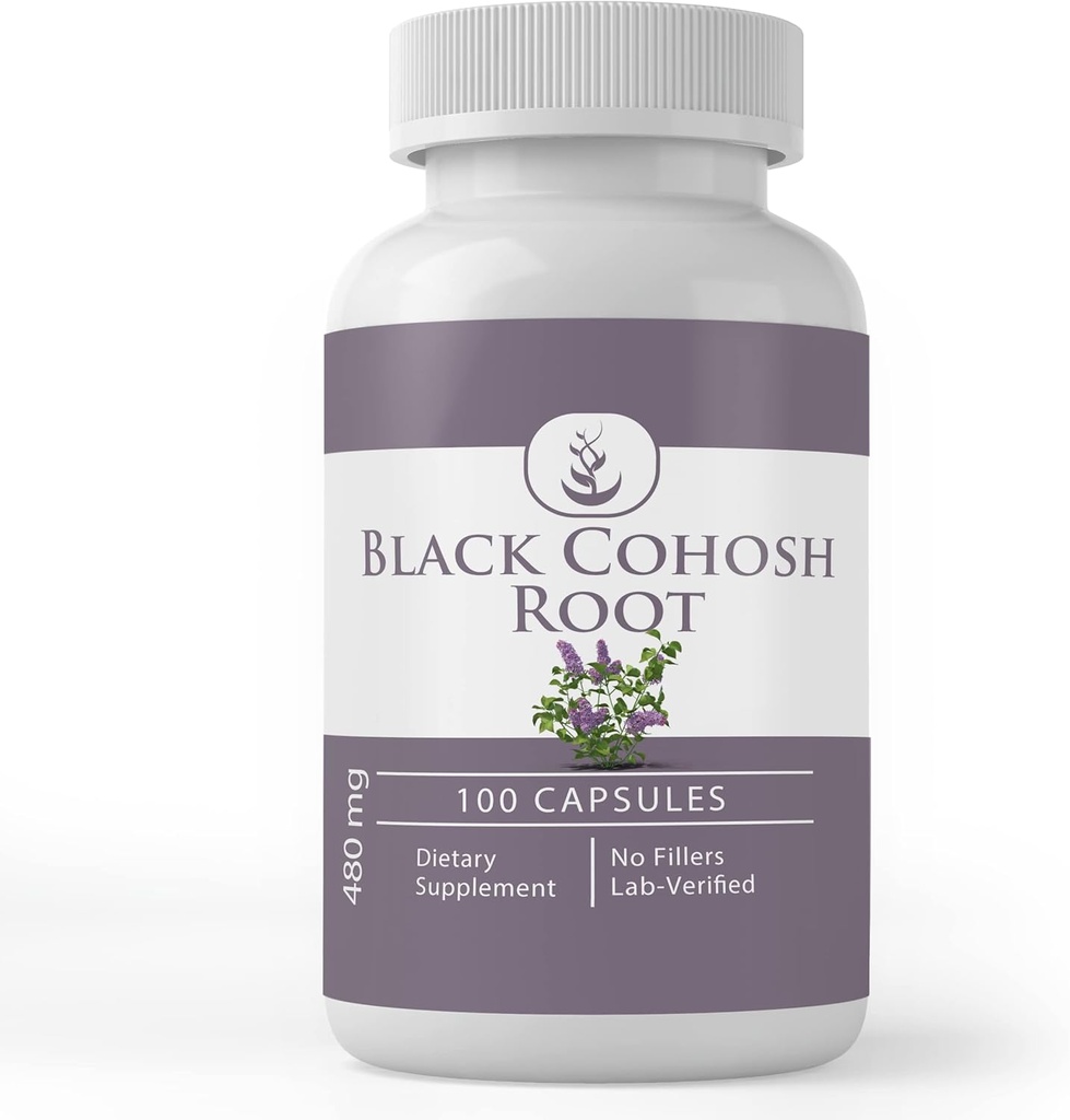 Pure Original Ingredienser Black Cohosh Root, (100 kapsler) Altid Pure, Ingen tilsætningsstoffer eller Fillers, Lab Verified