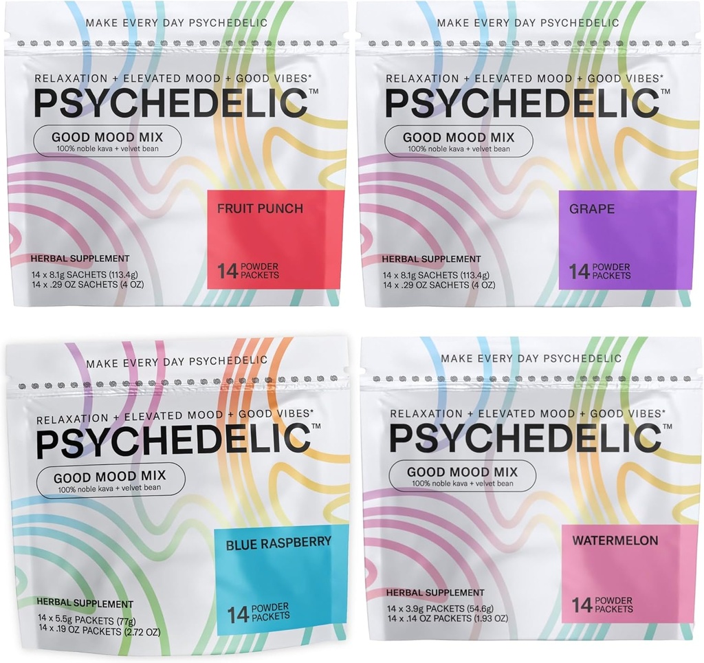 Psykedelisk vand godt mood mix 4 Flavor blandet bundle
