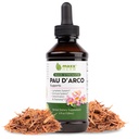 Maxx Herb PAU D 'Arco Tincture - Max Strength PAU D Arco Extract for immunforsvar, Taheebo Tea Inner Bark Absorbs Bedre end PAU Darco Capsules - 4 Oz Flaske (60 Servere)