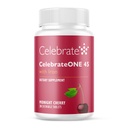 Celebrate Vitamin CelebrateONE 45 Chewables, 45mg Jern - En gang daglig Bariatric Multivitamin, Essential Vitamin & Minerals - Gastric bypass & Sleeve Gastrectomy Supplement - Cherry (30 tabletter)