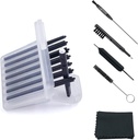 (4 Pakker) Høreapparat Wax Guard Filtre (32 Enheder) Erstatning Wax Cerumen Stop Wax Traps til Phonak, Widex, Unitron og Resound - 5 stykker Høreapparat Rengøring Kit Tilbehør med Carry Case