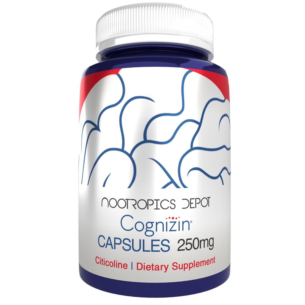 Nootropics Depot Cognizin Citicoline Kapsler Note 124; 180 Greve Note 124; Cholin Supplement