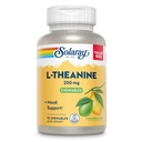 SOLARAY L Theanine 200mg, Mood Support Supplement med B6-vitamin - beroligende support under lejlighedsvis stress - Natural Lemon Lime Flavor - 60-dages garanti, Lab Verified - 75 Serveringer, 75 tyggetøj