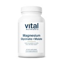 Vital Nutrients Magnesium Glycinate + Malate Glycinate 124; 120mg Vegan Magnesium Supplement for kvinder og mænd