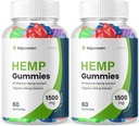 (2 Pack) Rejuvazen Gummies - Official Formel - Rejuvazen Hamp Gummies Blood Pressure Sugar Formel 300mg, Rejuvazen Gummies High Potency Blend Big Size Gummies 25mg Per Gummy 1500mg (120 Gummies)