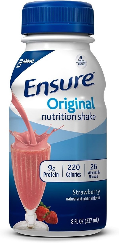 Sikre original ernæring Ryst, Jordbær, 8 Ounces, 6 Greve