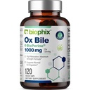 biophix Ox Bile 1000 mg med BioPerine 120 Veggie Capsules - High Absorption Diguestive Enzymes Supplement - Lever Metabolisme GI Fat Metabolisme Support