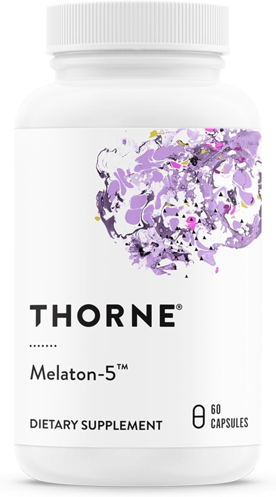 THORNE - Melaton- 5 - 5 mg Melatonin supplement - understøtter normale circadianske rhythmer, rolig søvn og afslapning * - 60 kapsler