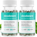 Fuld krop deodorizing supplement, naturlige deodorant piller supplement, Defeat Odor naturligt Capsule, Chlorophyll kapsler til kvinder & mænd 90 Tæl