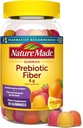 Nature Made Prebiotic Fiber Gummies for Adults and Kids, Fiber Supplement for Digestive System Support, 90 Gummies