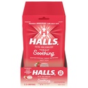 HALLS Throat Southing (Tidligere HALLS Breezers) Cremet Strawberry Throat Drops, 12 poser med 25 dråber (300 Total Drops)