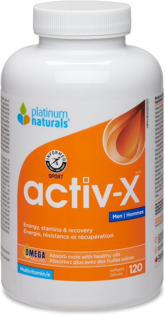 Platinum - Active- X Multi til mænd 120 Softgel