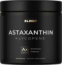 TERRA ELMNT Astaxanthin 24mg + Lycopen 50mg Clinical Strength Carotenoider Hudtillæg w. 100% Natural from MicroAlgae - Best Astaxanthin Supplements for Skin Health & Pigmentation - Astaxantina
